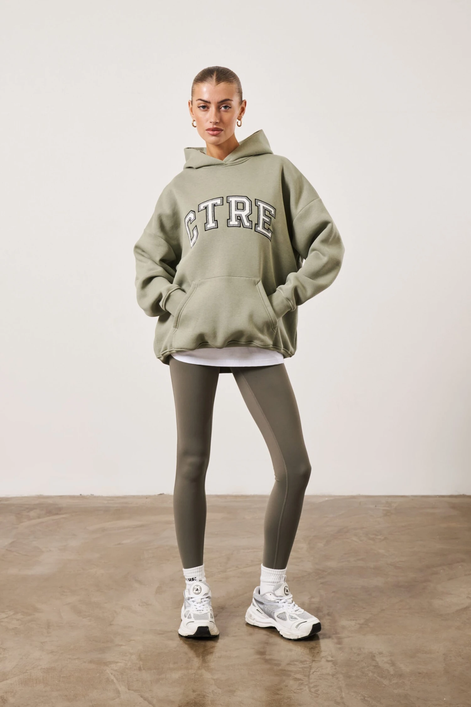 CTRE OVERSIZED HOODIE - SAGE - Image 2