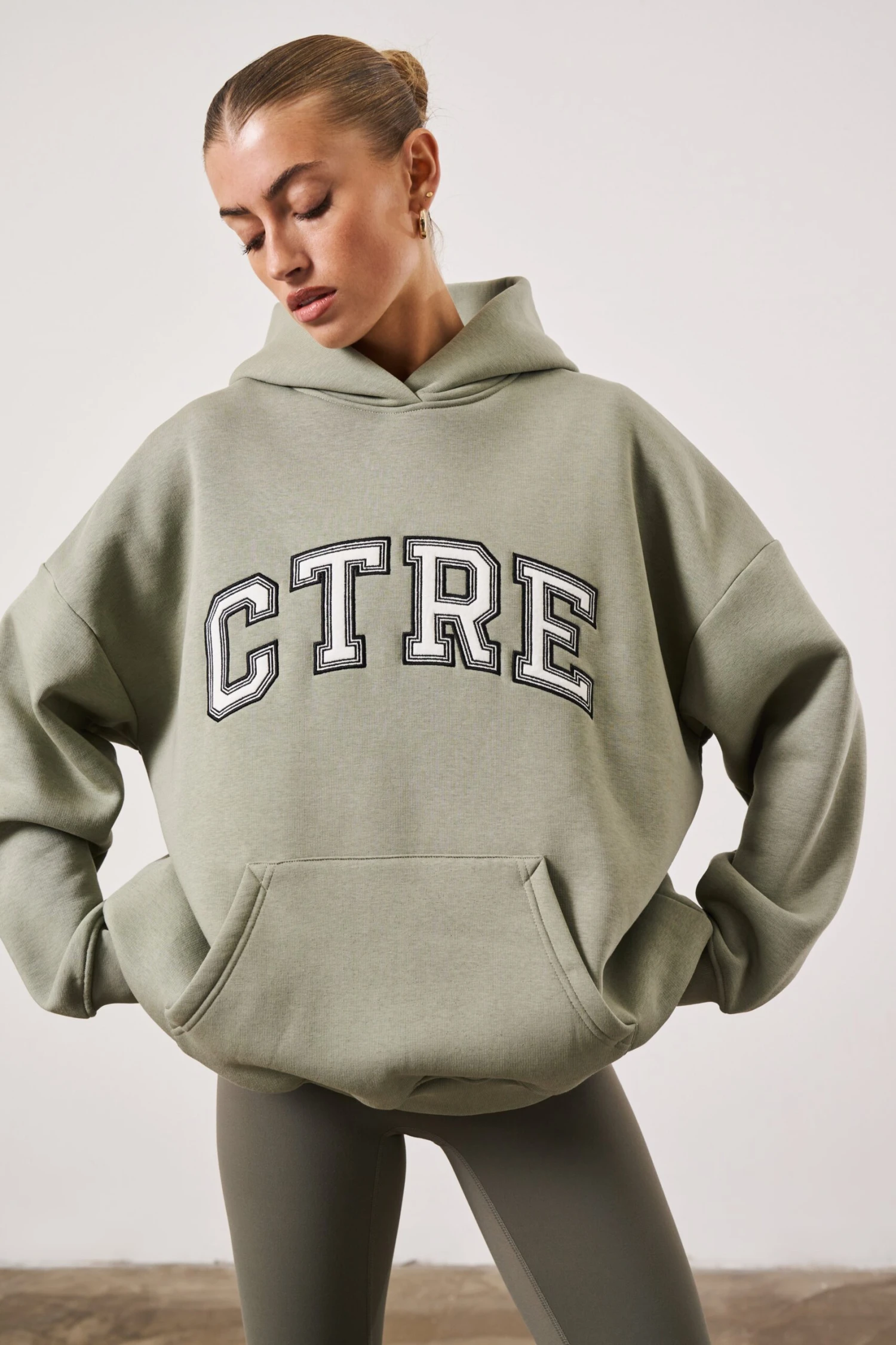CTRE OVERSIZED HOODIE - SAGE - Image 7
