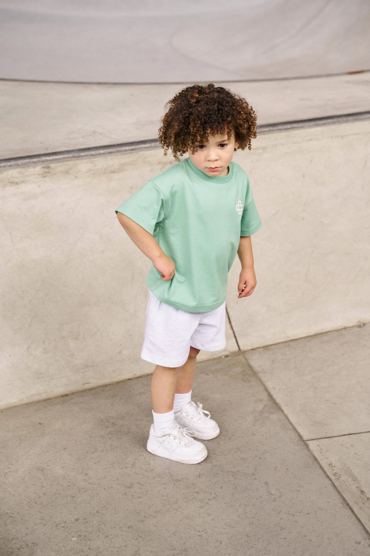 KIDS EMBLEM PUFF PRINT T-SHIRT - MINT - Image 3