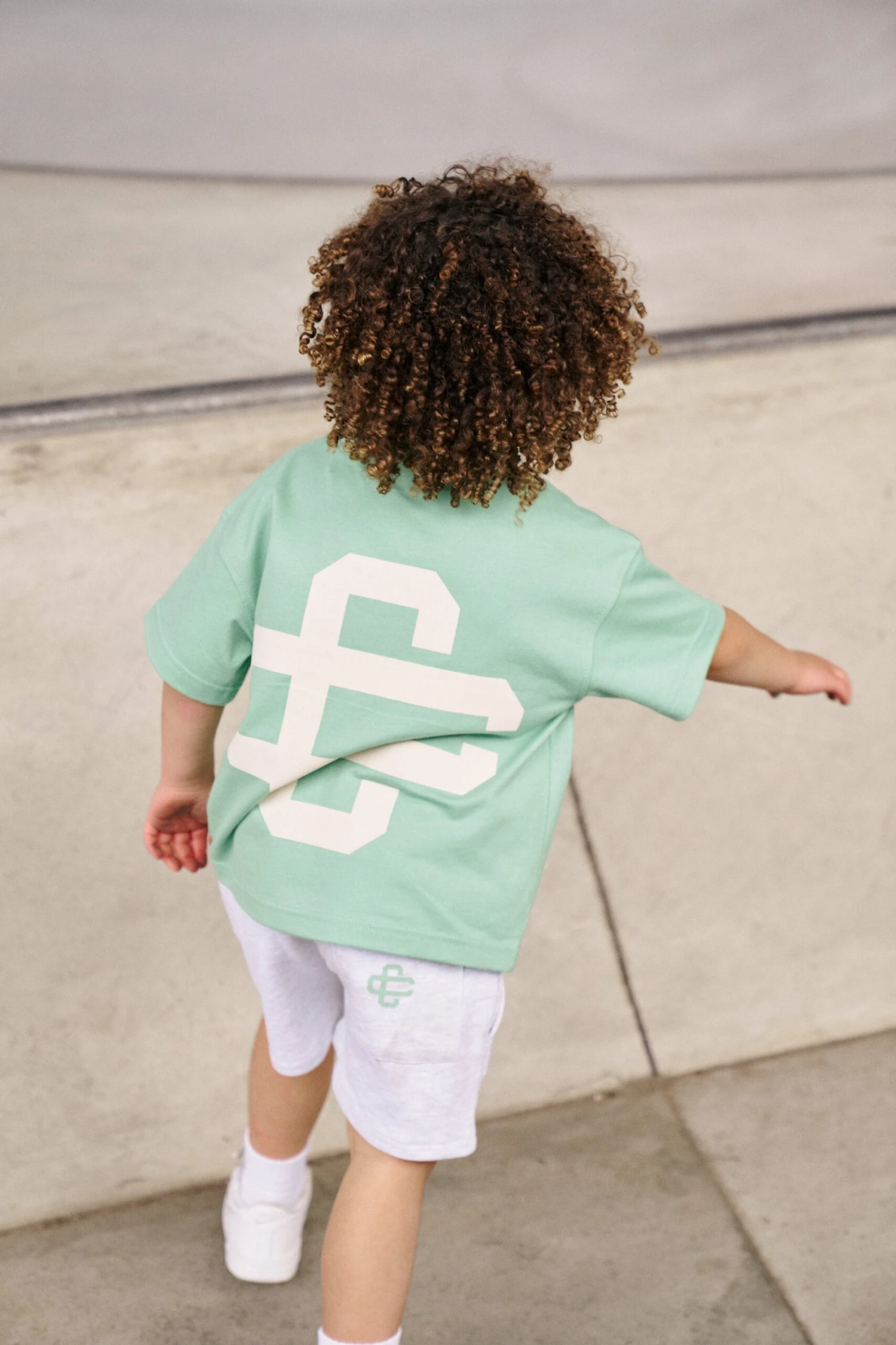 KIDS EMBLEM PUFF PRINT T-SHIRT - MINT - Image 2