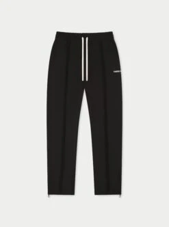 RAW SEAM STRAIGHT LEG JOGGERS - BLACK