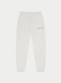 MIXED FONT COUTURE LOGO JOGGERS - OFF WHITE